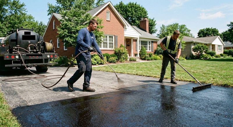 Blacktop Driveway Sealing in Columbus, OH
