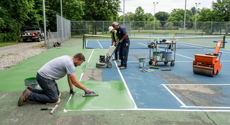 Tennis Court Repair Service in Fort Collins, CO