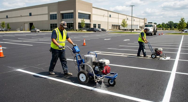 Asphalt Painting in Alpharetta, GA