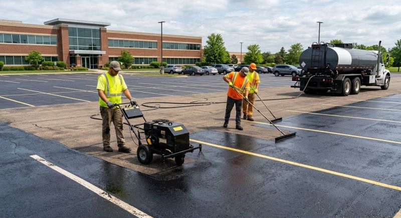 Asphalt Parking Lot Sealing in San Antonio, TX