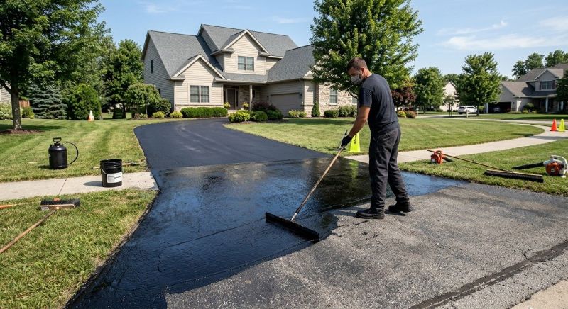 Blacktop Driveway Sealing in San Antonio, TX