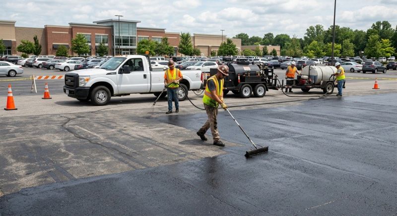 Church Parking Lot Sealcoating in Columbus, OH