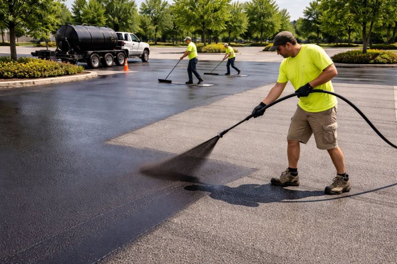 Church Parking Lot Sealcoating in San Antonio, TX
