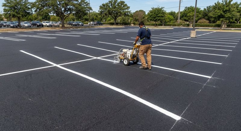 Church Parking Lot Striping in Roswell, GA