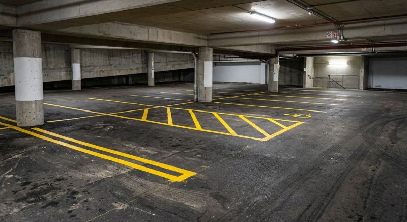 Parking Area Striping in Lawrenceville, GA