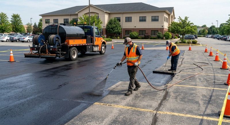 Parking Lot Sealcoating in Grand Rapids, MI